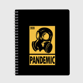 Тетрадь с принтом Pandemic в городе Новоалтайск, 100% бумага | 48 листов, плотность листов — 60 г/м2, плотность картонной обложки — 250 г/м2. Листы скреплены сбоку удобной пружинной спиралью. Уголки страниц и обложки скругленные. Цвет линий — светло-серый
 | Тематика изображения на принте: 2020 | coronavirus | covid19 | cowid | epidemic | fallout | half | life | pandemic | survival | ultimate | virus | вирус | выживание | игра | катастрофа | киберпанк | кови | ковид | коронавирус | лайф | пандемия | ситуация | сталкер | фалаут | халф