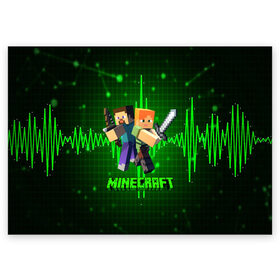 Поздравительная открытка с принтом MINECRAFT / МАЙНКРАФТ в городе Новоалтайск, 100% бумага | плотность бумаги 280 г/м2, матовая, на обратной стороне линовка и место для марки
 | Тематика изображения на принте: craft | creeper | dungeon | dungeons | earth | game | logo | mine | minecraft | mobile | online | дунгеонс | земля | зомби | игра | крипер | лого | майкрафт | майнкрафт | мобайл | онлайн | подземелье | подземелья