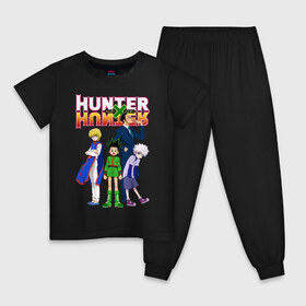 Детская пижама хлопок с принтом Hunter x Hunter в городе Новоалтайск, 100% хлопок |  брюки и футболка прямого кроя, без карманов, на брюках мягкая резинка на поясе и по низу штанин
 | anime | hunter x hunter | аниме | гон фрикс | манга | охотник х охотник | хантер хантер | хантеры