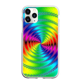Чехол для iPhone 11 Pro Max матовый с принтом Цветной гипноз в городе Новоалтайск, Силикон |  | насыщенные цвета | радуга | спираль | цвет | цвета | яркие цвета | ярко