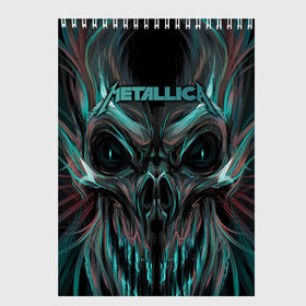 Скетчбук с принтом Metallica в городе Новоалтайск, 100% бумага
 | 48 листов, плотность листов — 100 г/м2, плотность картонной обложки — 250 г/м2. Листы скреплены сверху удобной пружинной спиралью | album | black | concert | heavy | kirk | metal | metallica | music | rock | tolls | джеймс хэтфилд | кирк хэмметт | клифф бёртон | ларс ульрих | метал | металлика | трэш