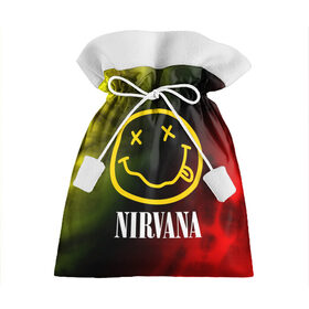 Подарочный 3D мешок с принтом NIRVANA / НИРВАНА в городе Новоалтайск, 100% полиэстер | Размер: 29*39 см | 