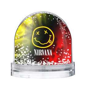 Снежный шар с принтом NIRVANA / НИРВАНА в городе Новоалтайск, Пластик | Изображение внутри шара печатается на глянцевой фотобумаге с двух сторон | 