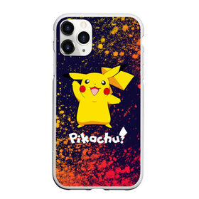 Чехол для iPhone 11 Pro Max матовый с принтом ПИКАЧУ PIKACHU в городе Новоалтайск, Силикон |  | Тематика изображения на принте: anime | manga | pikachu | pokemon | pokemons | аниме | детектив | кино | манга | мультфилтфильм | муьлт | пикачу | покемон | покемоны | фильм