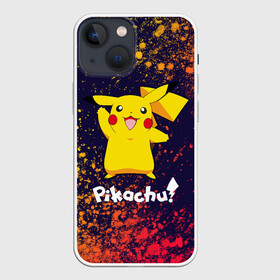 Чехол для iPhone 13 mini с принтом ПИКАЧУ   PIKACHU в городе Новоалтайск,  |  | anime | manga | pikachu | pokemon | pokemons | аниме | детектив | кино | манга | мультфилтфильм | муьлт | пикачу | покемон | покемоны | фильм