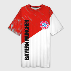 Платье-футболка 3D с принтом Бавария в городе Новоалтайск,  |  | bayern munich | lewandowski | бавария | баер мюнхен | германия | левандовски | футбол