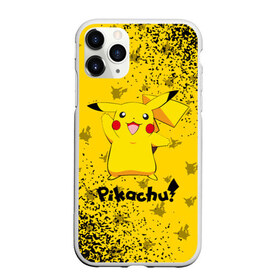 Чехол для iPhone 11 Pro Max матовый с принтом ПИКАЧУ PIKACHU в городе Новоалтайск, Силикон |  | Тематика изображения на принте: anime | manga | pikachu | pokemon | pokemons | аниме | детектив | кино | манга | мультфилтфильм | муьлт | пикачу | покемон | покемоны | фильм