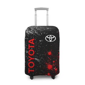 Чехол для чемодана 3D с принтом TOYOTA / ТОЙОТА в городе Новоалтайск, 86% полиэфир, 14% спандекс | двустороннее нанесение принта, прорези для ручек и колес | auto | camry | corolla | cruiser | land | logo | moto | rav | supra | toyota | авенсис | авто | автомобиль | камри | королла | крузер | ленд | лого | логотип | логотипы | марка | мото | рав | символ | тоета | тоеты | тойота | тойоты