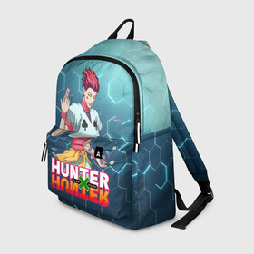 Рюкзак 3D с принтом Хисока Hunter x Hunter в городе Новоалтайск, 100% полиэстер | лямки с регулируемой длиной, сверху петелька, чтобы рюкзак можно было повесить на вешалку. Основное отделение закрывается на молнию, как и внешний карман. Внутри два дополнительных кармана, один из которых закрывается на молнию. По бокам два дополнительных кармашка | Тематика изображения на принте: anime | hunter | hunter x hunter | zoldyck | аниме | зодиак | охотник | охотники | хисока