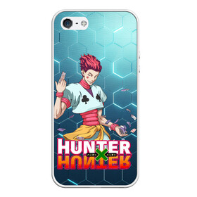 Чехол для iPhone 5/5S матовый с принтом Хисока Hunter x Hunter в городе Новоалтайск, Силикон | Область печати: задняя сторона чехла, без боковых панелей | Тематика изображения на принте: anime | hunter | hunter x hunter | zoldyck | аниме | зодиак | охотник | охотники | хисока