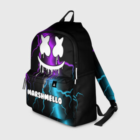 Рюкзак 3D с принтом MARSHMELLO в городе Новоалтайск, 100% полиэстер | лямки с регулируемой длиной, сверху петелька, чтобы рюкзак можно было повесить на вешалку. Основное отделение закрывается на молнию, как и внешний карман. Внутри два дополнительных кармана, один из которых закрывается на молнию. По бокам два дополнительных кармашка | Тематика изображения на принте: dj | marshmello | marshmellow | usa | америка | клуб | клубная музыка | мармело | маршмелло | маршмеллоу | музыка | музыкант
