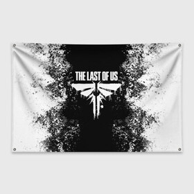 Флаг-баннер с принтом THE LAST OF US в городе Новоалтайск, 100% полиэстер | размер 67 х 109 см, плотность ткани — 95 г/м2; по краям флага есть четыре люверса для крепления | game | horror | survival horror | the last | the last of us | the last of us remastered | игра | компьютерная игра | ласт | ласт оф | ласт оф ас | экшн