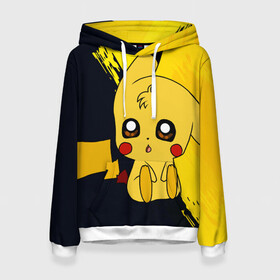 Женская толстовка 3D с принтом Пикачу/Pikachu в городе Новоалтайск, 100% полиэстер  | двухслойный капюшон со шнурком для регулировки, мягкие манжеты на рукавах и по низу толстовки, спереди карман-кенгуру с мягким внутренним слоем. | anime | baby | cartoon | cute | kawaii | pika pika | pokemon | аниме | анимешникам | глаза | детям | зайчик | зверек | кавайный | кот | котенок | кролик | малыш | милый | мордочка | мультфильмы | няшный | пика пика | пикачу