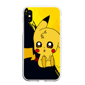 Чехол для iPhone XS Max матовый с принтом Пикачу Pikachu в городе Новоалтайск, Силикон | Область печати: задняя сторона чехла, без боковых панелей | anime | baby | cartoon | cute | kawaii | pika pika | pokemon | аниме | анимешникам | глаза | детям | зайчик | зверек | кавайный | кот | котенок | кролик | малыш | милый | мордочка | мультфильмы | няшный | пика пика | пикачу