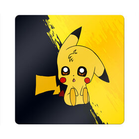 Магнит виниловый Квадрат с принтом Пикачу/Pikachu в городе Новоалтайск, полимерный материал с магнитным слоем | размер 9*9 см, закругленные углы | anime | baby | cartoon | cute | kawaii | pika pika | pokemon | аниме | анимешникам | глаза | детям | зайчик | зверек | кавайный | кот | котенок | кролик | малыш | милый | мордочка | мультфильмы | няшный | пика пика | пикачу
