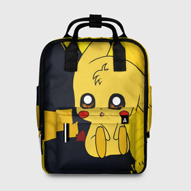 Женский рюкзак 3D с принтом Пикачу/Pikachu в городе Новоалтайск, 100% полиэстер | лямки с регулируемой длиной, сверху ручки, чтобы рюкзак нести как сумку. Основное отделение закрывается на молнию, как и внешний карман. Внутри два дополнительных кармана, один из которых закрывается на молнию. По бокам два дополнительных кармашка, куда поместится маленькая бутылочка
 | Тематика изображения на принте: anime | baby | cartoon | cute | kawaii | pika pika | pokemon | аниме | анимешникам | глаза | детям | зайчик | зверек | кавайный | кот | котенок | кролик | малыш | милый | мордочка | мультфильмы | няшный | пика пика | пикачу