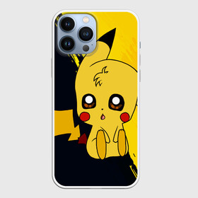 Чехол для iPhone 13 Pro Max с принтом Пикачу Pikachu в городе Новоалтайск,  |  | Тематика изображения на принте: anime | baby | cartoon | cute | kawaii | pika pika | pokemon | аниме | анимешникам | глаза | детям | зайчик | зверек | кавайный | кот | котенок | кролик | малыш | милый | мордочка | мультфильмы | няшный | пика пика | пикачу