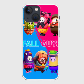 Чехол для iPhone 13 mini с принтом Fall Guys: ultimate knockout в городе Новоалтайск,  |  | Тематика изображения на принте: baby | gordon freeman | scout | stars | vs | аниме | битва | велоцираптор | волк | герои | голубь | девочкам | детям | динозавр | звезды | кактус | королевская | красочный | логотипы игр | милые | неоновый | няшные | птица