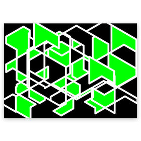 Поздравительная открытка с принтом Зелёное трубы в городе Новоалтайск, 100% бумага | плотность бумаги 280 г/м2, матовая, на обратной стороне линовка и место для марки
 | 