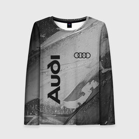 Женский лонгслив 3D с принтом AUDI / АУДИ в городе Новоалтайск, 100% полиэстер | длинные рукава, круглый вырез горловины, полуприлегающий силуэт | audi | auto | felb | logo | moto | quattro | sport | symbol | авто | автомобильные | ауди | кватро | кольца | лого | логотип | логотипы | марка | мото | символ | спорт | фгвш | шильдик
