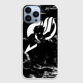 Чехол для iPhone 13 Pro Max с принтом Черно белая эмблема Хвоста Феи в городе Новоалтайск,  |  | Тематика изображения на принте: anime | fairy tail | happy | manga | natsu | аниме | манга | нацу | фейри тейл | хвост феи | хеппи | хэппи