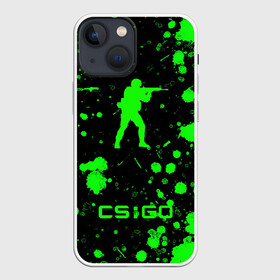 Чехол для iPhone 13 mini с принтом CS:GO logo в городе Новоалтайск,  |  | Тематика изображения на принте: american | counter strike | cs go | автомат | америка | армия | бой | брызги | война | детям | игра | капли | кислотный | контр страйк | краска | логотипы игр | мальчикам | монстр | неоновый | оружие | пацанские | пятна