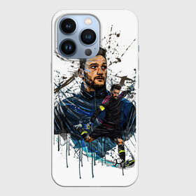 Чехол для iPhone 13 Pro с принтом Футболист в городе Новоалтайск,  |  | Тематика изображения на принте: абстракция | бомбордир | газон | гол | дюба | защитник | игра | игры | космос | месси | мэси | мяч | мячик | нападаюций | неймар | пеле | распад | роналдо | рональдино | спорт секции | спортивная