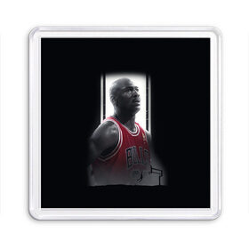 Магнит 55*55 с принтом MICHAEL JORDAN в городе Новоалтайск, Пластик | Размер: 65*65 мм; Размер печати: 55*55 мм | Тематика изображения на принте: jordan | michael | michael jordan | nba | баскетбол | баскетболист | джордан | защитник | майкл | майкл джордан | нба