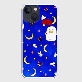 Чехол для iPhone 13 mini с принтом Гинтама паттерн в городе Новоалтайск,  |  | anime | gintama | manga | аниме | гинтама | манга | пингвин