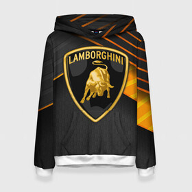 Женская толстовка 3D с принтом  Lamborghini в городе Новоалтайск, 100% полиэстер  | двухслойный капюшон со шнурком для регулировки, мягкие манжеты на рукавах и по низу толстовки, спереди карман-кенгуру с мягким внутренним слоем. | aventador | centenario | countach | lamborghini huracan | performante | sian | urus | veneno | ламба | ламборгини | ламборджини | челлендж