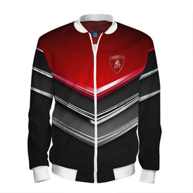 Мужской бомбер 3D с принтом  Lamborghini в городе Новоалтайск, 100% полиэстер | застегивается на молнию, по бокам два кармана без застежек, по низу бомбера и на воротнике - эластичная резинка | aventador | centenario | countach | lamborghini huracan | performante | sian | urus | veneno | ламба | ламборгини | ламборджини | челлендж