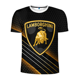 Мужская футболка 3D спортивная с принтом  Lamborghini в городе Новоалтайск, 100% полиэстер с улучшенными характеристиками | приталенный силуэт, круглая горловина, широкие плечи, сужается к линии бедра | aventador | centenario | countach | lamborghini huracan | performante | sian | urus | veneno | ламба | ламборгини | ламборджини | челлендж
