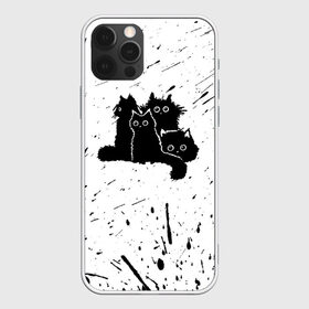 Чехол для iPhone 12 Pro Max с принтом Черные котейки в городе Новоалтайск, Силикон |  | Тематика изображения на принте: baby | cat | cute | kitty | аниме | анимешные | брызги красок | глаза | детям | животные | зверек | кавайный | киска | кот | котята | кошак | кошечка | кошка | малыши | милые | мордочка | няшные | прикольные