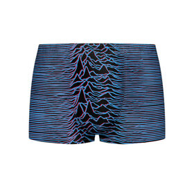 Мужские трусы 3D с принтом JOY DIVISION в городе Новоалтайск, 50% хлопок, 50% полиэстер | классическая посадка, на поясе мягкая тканевая резинка | ian curtis | joy division | rock | unknown pleasures | иэн кёртис | рок