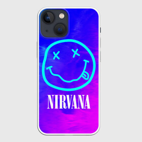 Чехол для iPhone 13 mini с принтом NIRVANA   НИРВАНА в городе Новоалтайск,  |  | band | cobain | face | kurt | logo | music | nirvana | rock | rocknroll | группа | кобейн | курт | лого | логотип | музыка | музыкальная | нирвана | рожица | рок | рокнролл | символ