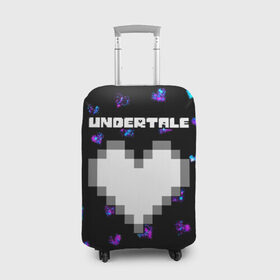 Чехол для чемодана 3D с принтом UNDERTALE / АНДЕРТЕЙЛ в городе Новоалтайск, 86% полиэфир, 14% спандекс | двустороннее нанесение принта, прорези для ручек и колес | annoying | asriel | chara | dog | frisk | game | games | logo | papyrus | sans | tale | under | undertale | азриэль | андер | андертейл | игра | игры | лого | логотип | надоедливая | папирус | санс | сердечко | сердце | символ | символы | собака 
