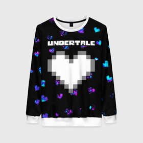 Женский свитшот 3D с принтом UNDERTALE / АНДЕРТЕЙЛ в городе Новоалтайск, 100% полиэстер с мягким внутренним слоем | круглый вырез горловины, мягкая резинка на манжетах и поясе, свободная посадка по фигуре | annoying | asriel | chara | dog | frisk | game | games | logo | papyrus | sans | tale | under | undertale | азриэль | андер | андертейл | игра | игры | лого | логотип | надоедливая | папирус | санс | сердечко | сердце | символ | символы | собака 