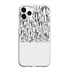 Чехол для iPhone 11 Pro матовый с принтом Тысяча бумажных фонариков. Ч/б в городе Новоалтайск, Силикон |  | Тематика изображения на принте: asia | lanterns | азия | буддизм | бумажные фонарики | китай | корея | отдых | путешествия | таиланд | фонарики | храм | япония