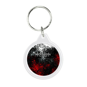 Брелок круглый с принтом Horizon Zero Dawn в городе Новоалтайск, пластик и полированная сталь | круглая форма, металлическое крепление в виде кольца | aloy | antasy girl | art | artwork | digital art | fantasy | horizon | horizon: zero dawn | landscape | tallneck | warrior fantasy | weapon | zero dawn