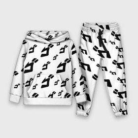 Детский костюм 3D (с толстовкой) с принтом JOJO PATTERN BW в городе Новоалтайск,  |  | Тематика изображения на принте: anime | jojo | jojo’s bizarre adventure | аниме | анимэ | биззаре адвенчер | джо | джо джо | джоджо | джонатан джостар | дзёсукэ хигасиката | дзётаро кудзё | жожо | игги | кира | лого | манга | невероятные приключения