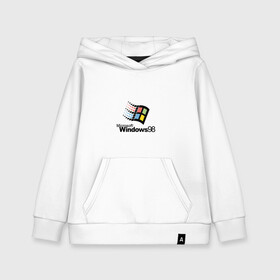 Детская толстовка хлопок с принтом Windows 98 в городе Новоалтайск, 100% хлопок | Круглый горловой вырез, эластичные манжеты, пояс, капюшен | microsoft | windows | windows98 | виндовс | майкрософт