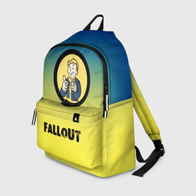 Рюкзак 3D с принтом Fallout/Фоллаут в городе Новоалтайск, 100% полиэстер | лямки с регулируемой длиной, сверху петелька, чтобы рюкзак можно было повесить на вешалку. Основное отделение закрывается на молнию, как и внешний карман. Внутри два дополнительных кармана, один из которых закрывается на молнию. По бокам два дополнительных кармашка | boy | fallout | new vegas | nuka cola | апокалипсис | бандиты | вегас | война | градиент | девочкам | детям | игра | логотипы игр | мальчикам | оружие | парни | пистолеты | подростковые | постапокалипсис | убежище