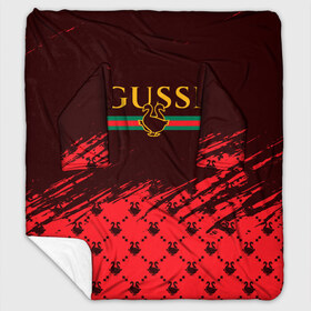 Плед с рукавами с принтом GUSSI ГУСИ в городе Новоалтайск, 100% полиэстер | Закругленные углы, все края обработаны. Ткань не мнется и не растягивается. Размер 170*145 | anti | antibrand | brand | fashion | gucci | gusi | gussi | logo | meme | memes | анти | антибренд | бренд | гуси | гуччи | забавные | лого | логотип | мем | мемы | мода | прикол | приколы | прикольные | символ