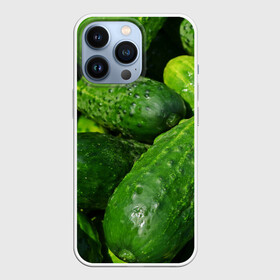 Чехол для iPhone 13 Pro с принтом Огурцы в городе Новоалтайск,  |  | Тематика изображения на принте: еда | зелень | огород | огурец | огуречик | огурцы | огурчик | огурчики | природа | растение | растения | флора
