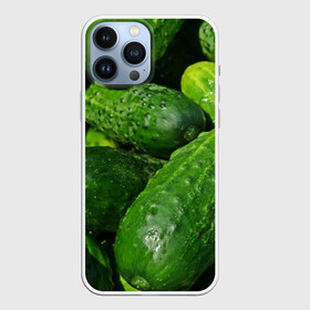 Чехол для iPhone 13 Pro Max с принтом Огурцы в городе Новоалтайск,  |  | Тематика изображения на принте: еда | зелень | огород | огурец | огуречик | огурцы | огурчик | огурчики | природа | растение | растения | флора