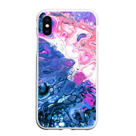 Чехол для iPhone XS Max матовый с принтом Акрил в городе Новоалтайск, Силикон | Область печати: задняя сторона чехла, без боковых панелей | tie dye | абстракция | акварель | акрил | тай дай