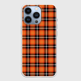 Чехол для iPhone 13 Pro с принтом Шотландская клетка в городе Новоалтайск,  |  | Тематика изображения на принте: england | scotland | англия | великобритания | волынка | девиз | джентельмены | килт | клан | клетка | королевство | оранжевая | оранжевый | шотландия | шотландка | шотландская клетка