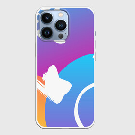 Чехол для iPhone 13 Pro с принтом Градация цвета в городе Новоалтайск,  |  | градация | градиент | градиентная | градиентный | зарисовка | пятна | штрихи