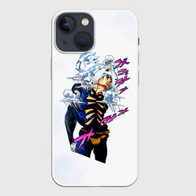 Чехол для iPhone 13 mini с принтом JoJo Bizarre Adventure в городе Новоалтайск,  |  | anime | jojo | jojo’s bizarre adventure | аниме | анимэ | биззаре адвенчер | джо | джо джо | джоджо | джонатан джостар | дзёсукэ хигасиката | дзётаро кудзё | жожо | игги | кира | лого | манга | невероятные приключения