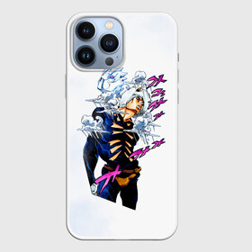 Чехол для iPhone 13 Pro Max с принтом JoJo Bizarre Adventure в городе Новоалтайск,  |  | anime | jojo | jojo’s bizarre adventure | аниме | анимэ | биззаре адвенчер | джо | джо джо | джоджо | джонатан джостар | дзёсукэ хигасиката | дзётаро кудзё | жожо | игги | кира | лого | манга | невероятные приключения